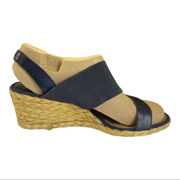 𝅺LAUREN RALPH LAUREN Carminda Espadrille Woven Wedge Sandals Shoes 9 - Picture 5 of 11